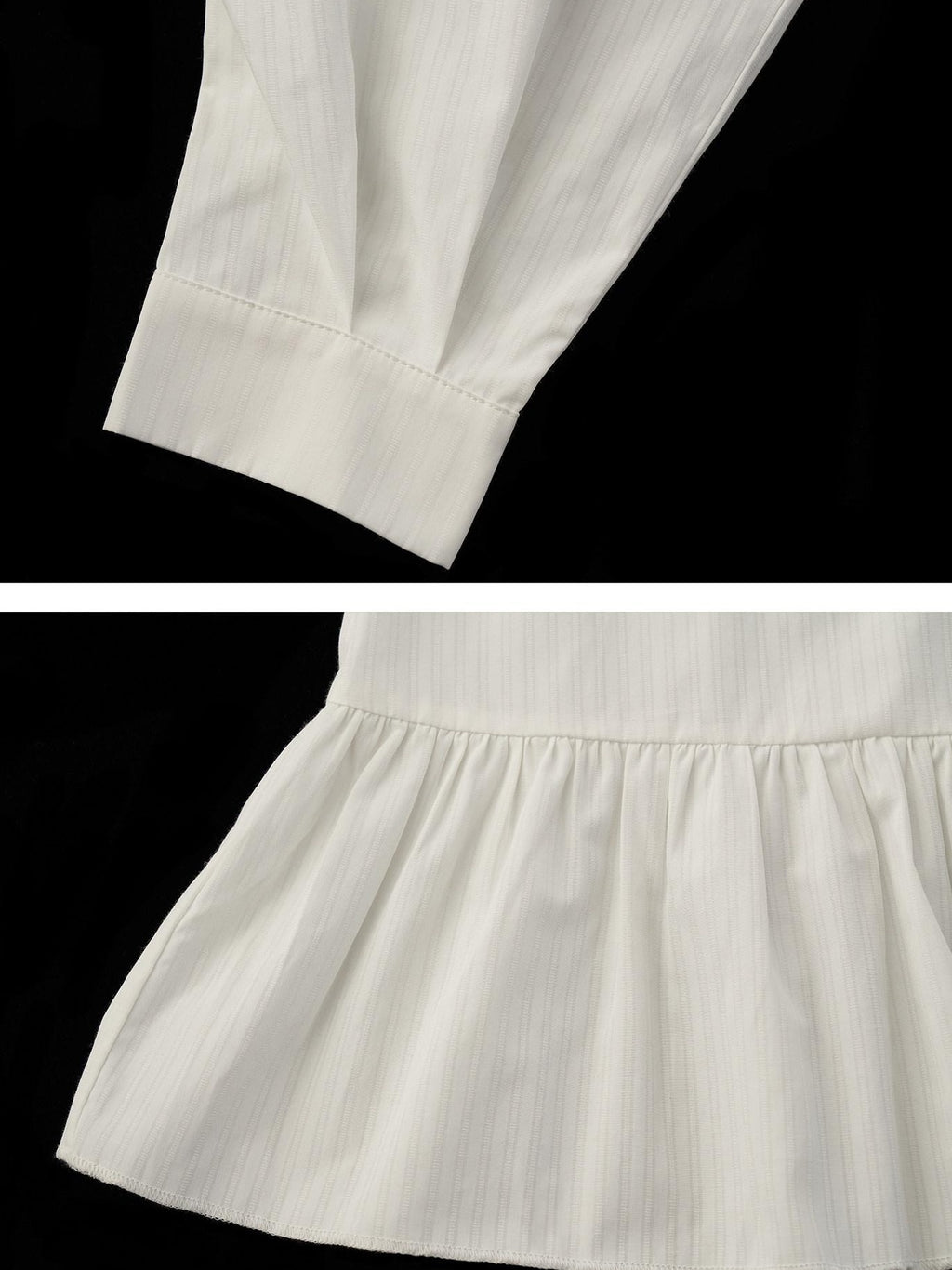MAMC Breathable Cotton Blend Button Shirt Dress Casual Long Sleeve White Mini Dresses