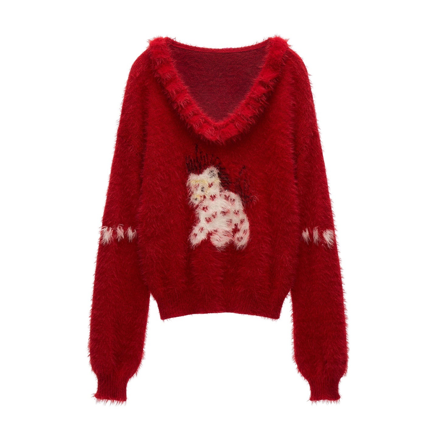 MAMC_Christmas_Loose_Doll_Collar_Heart_Animal_Pullover_Dating_Women_Red_Sweaters_MISSTT