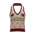 MAMC_Comfortable_Cotton_Blend_Princess_Halter_V-neck_Commute_Animal_Print_Beige_Vests_MISSTT