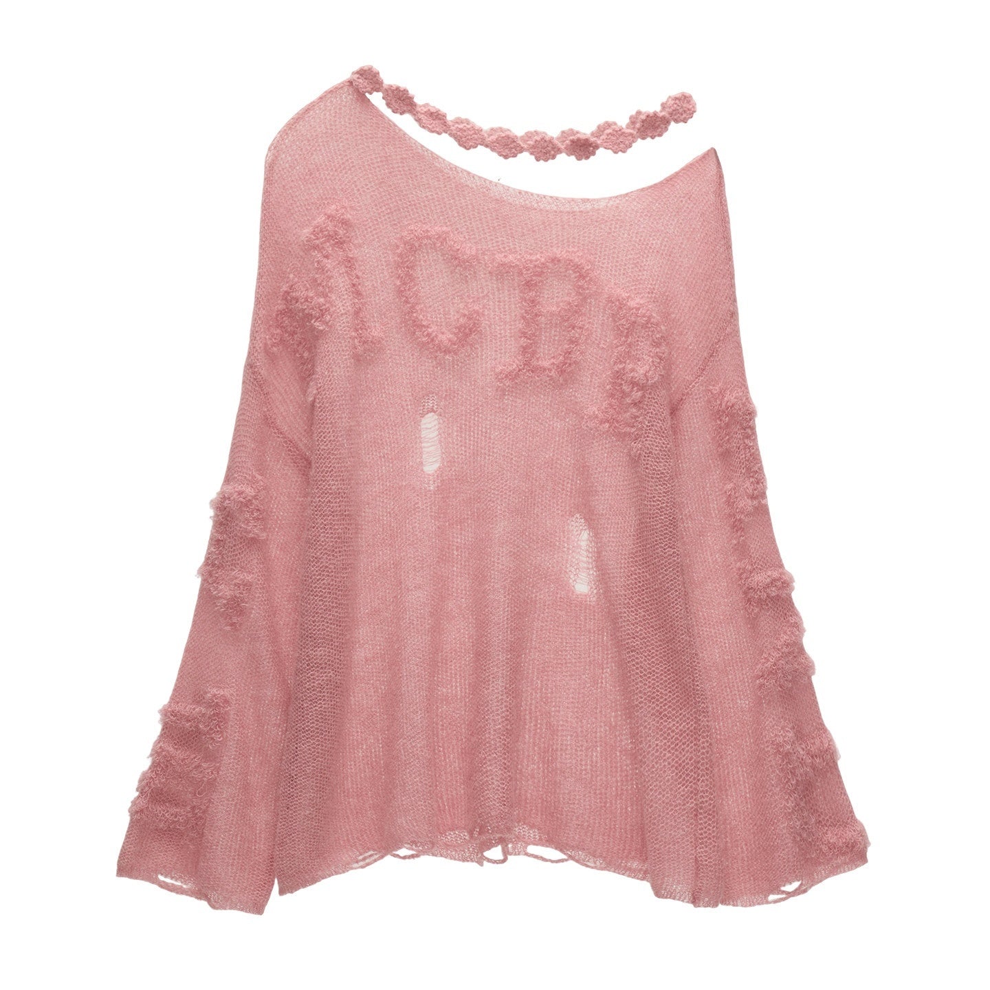 MAMC_Comfortable_Distressed_Relaxed_Long_Sleeve_Women_Pink_Off_Shoulder_Crop_Tops_MISSTT