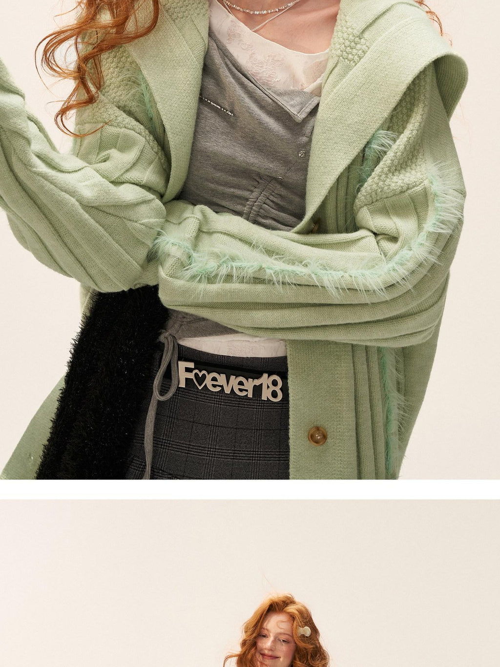 MAMC Cozy Pocketed Knit Relaxed Collared Midlength Women Acrylic Blend Cardigans