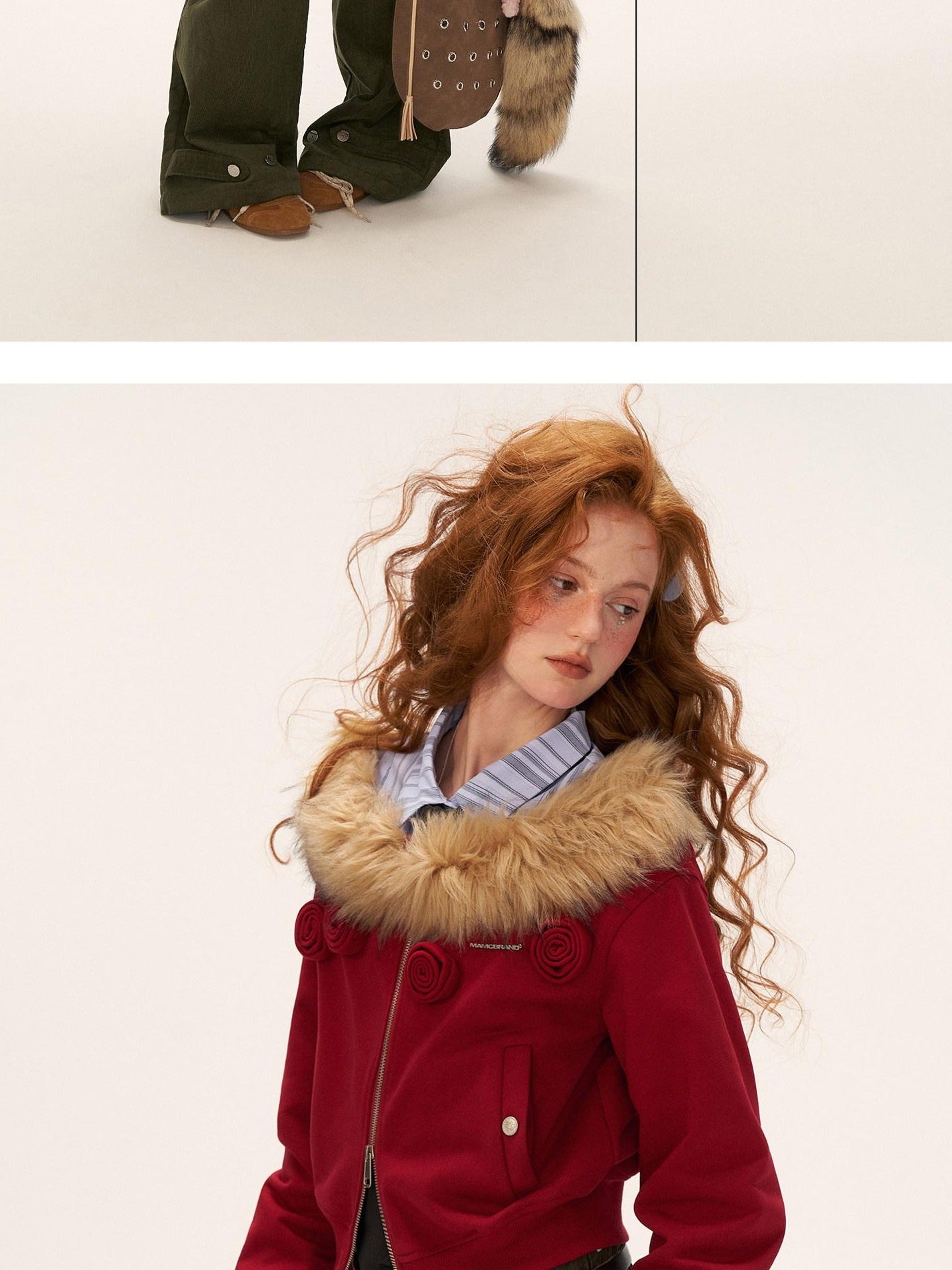 MAMC Elegant 100 Percent Cotton Cropped Detachable Floral Everyday Women Jackets