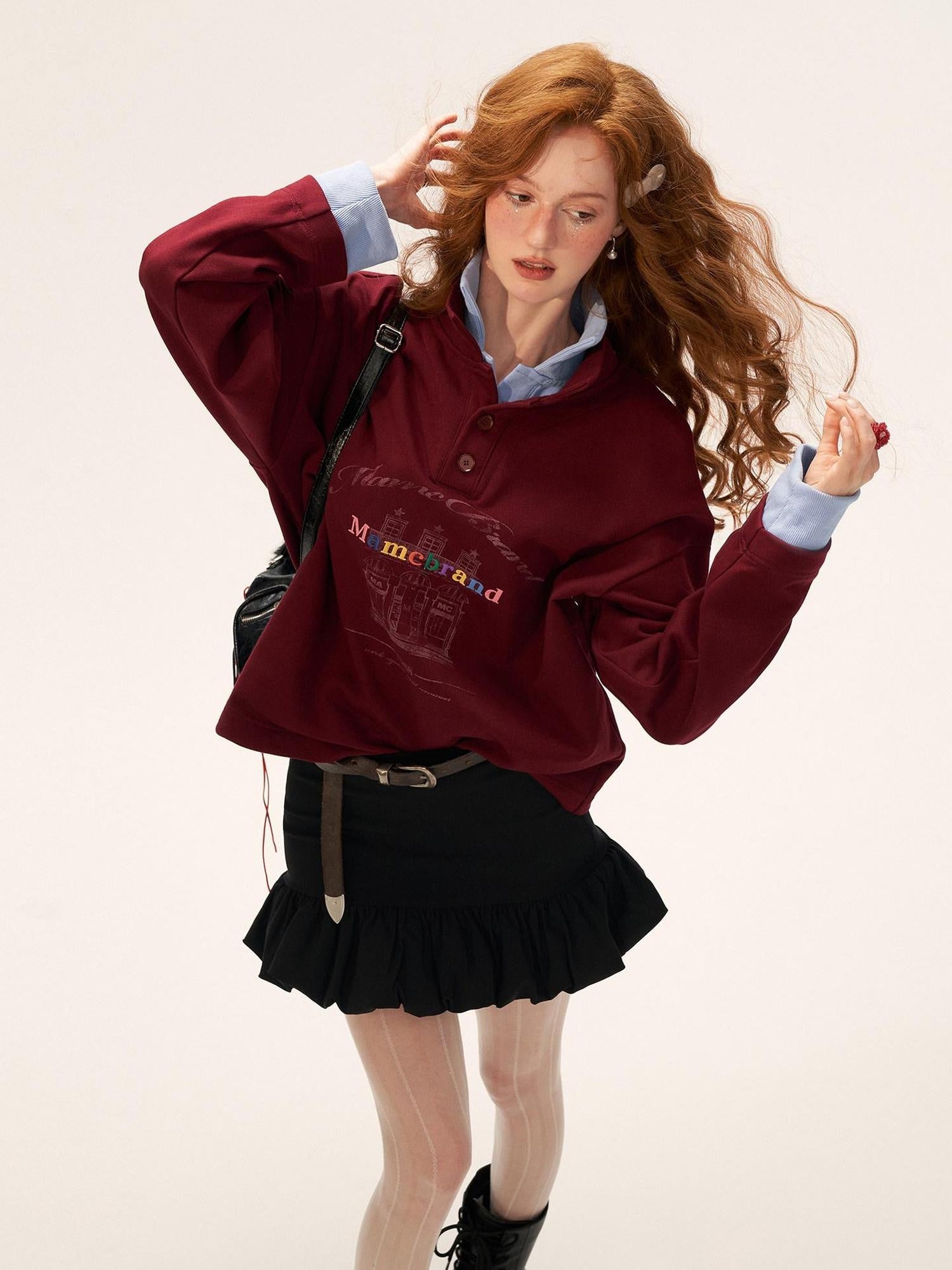 MAMC Figure Flattering Pleated Mid Rise Slim Fit Casual Black Rayon Mini Skirts