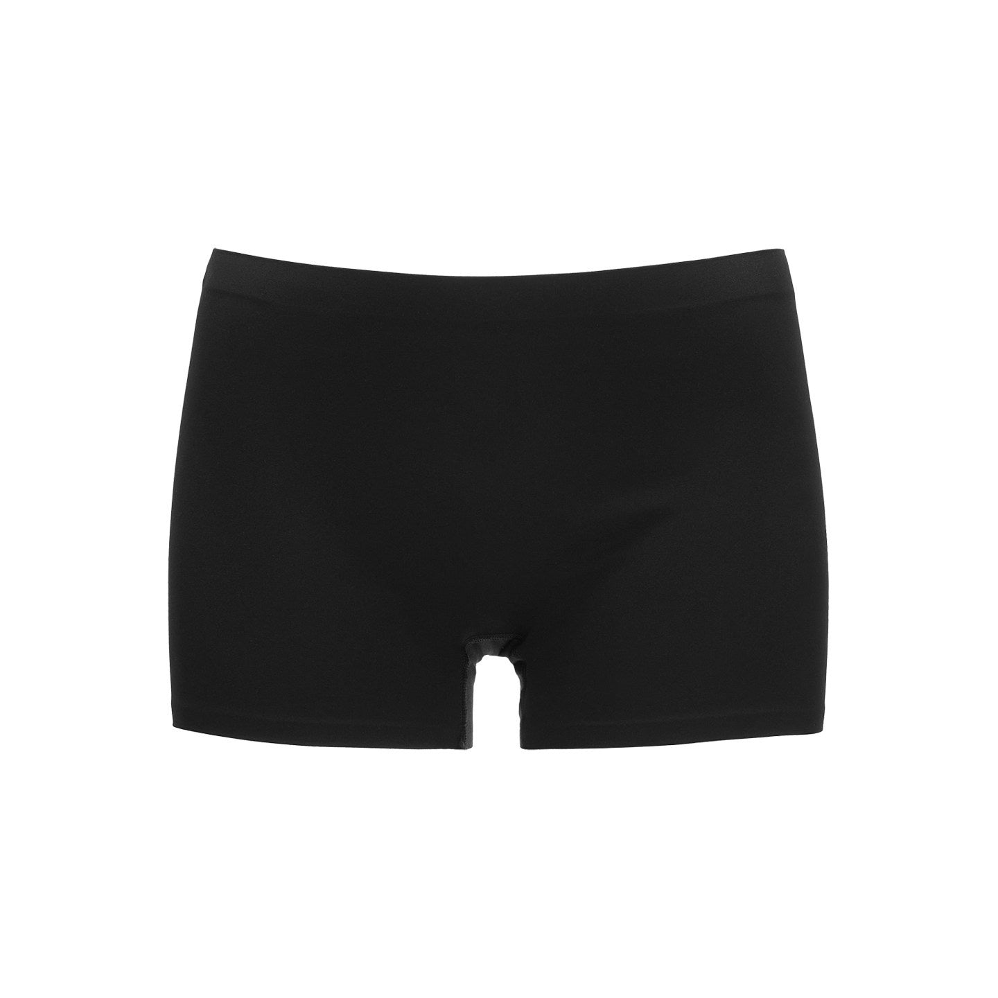 MAMC_High_Stretch_Mid_Rise_Slim_Fit_Casual_Black_Nylon_Spandex_Mini_Shorts_MISSTT