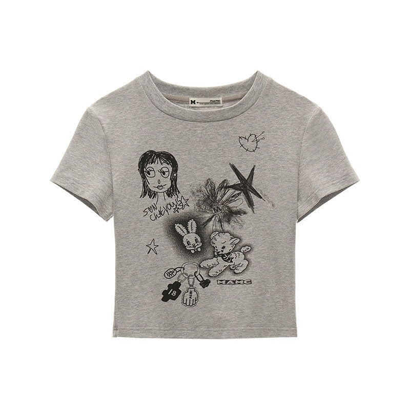 MAMC_Moisture_Wicking_Cute_Slim_Fit_Cartoon_Print_Short_Sleeve_Basic_Crop_Tops_MISSTT