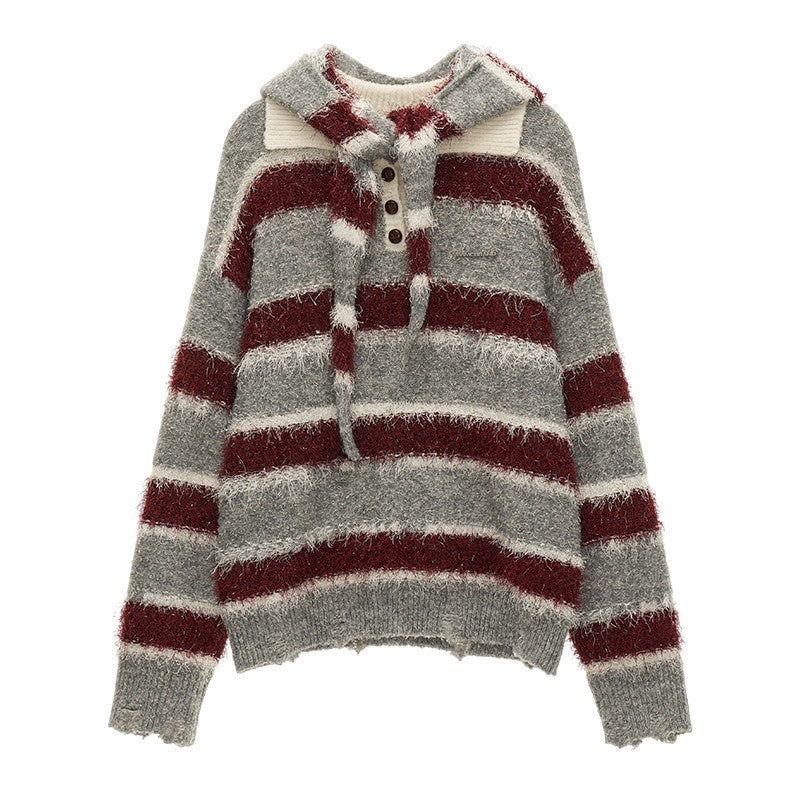 MAMC_Recycled_Viscose_Loose_Fit_Button_Detail_Gray_Longsleeve_Pullover_Sweaters_MISSTT