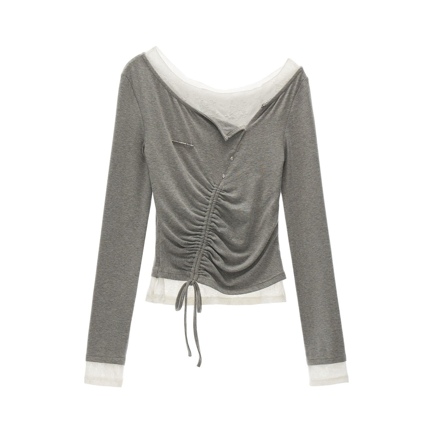 MAMC_Ruched_Faux_Two_Piece_Slim_Asymmetric_Long_Sleeve_Women_Off_Shoulder_Crop_Tops_MISSTT