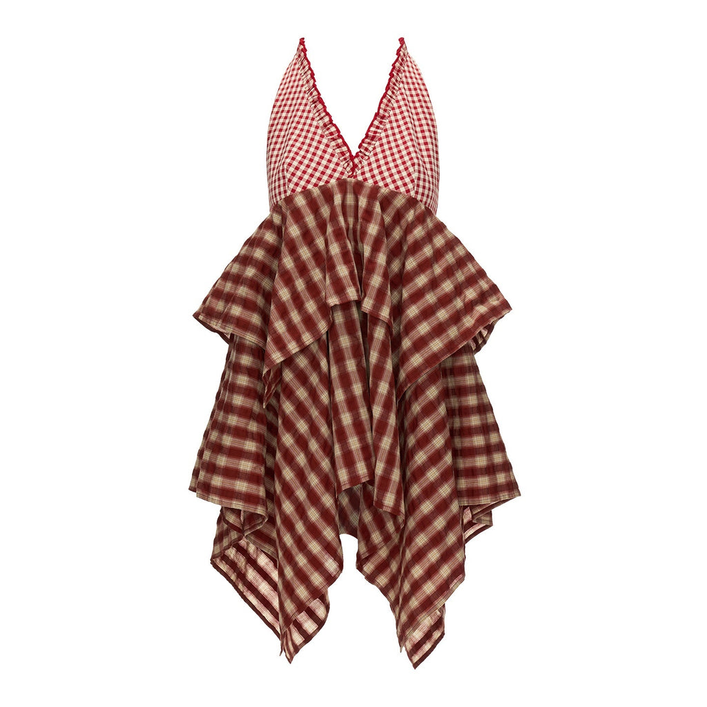 MAMC_Sexy_Patchwork_Sleeveless_V-neck_Asymmetric_Hem_Cotton_Youth_Midi_Dresses_MISSTT