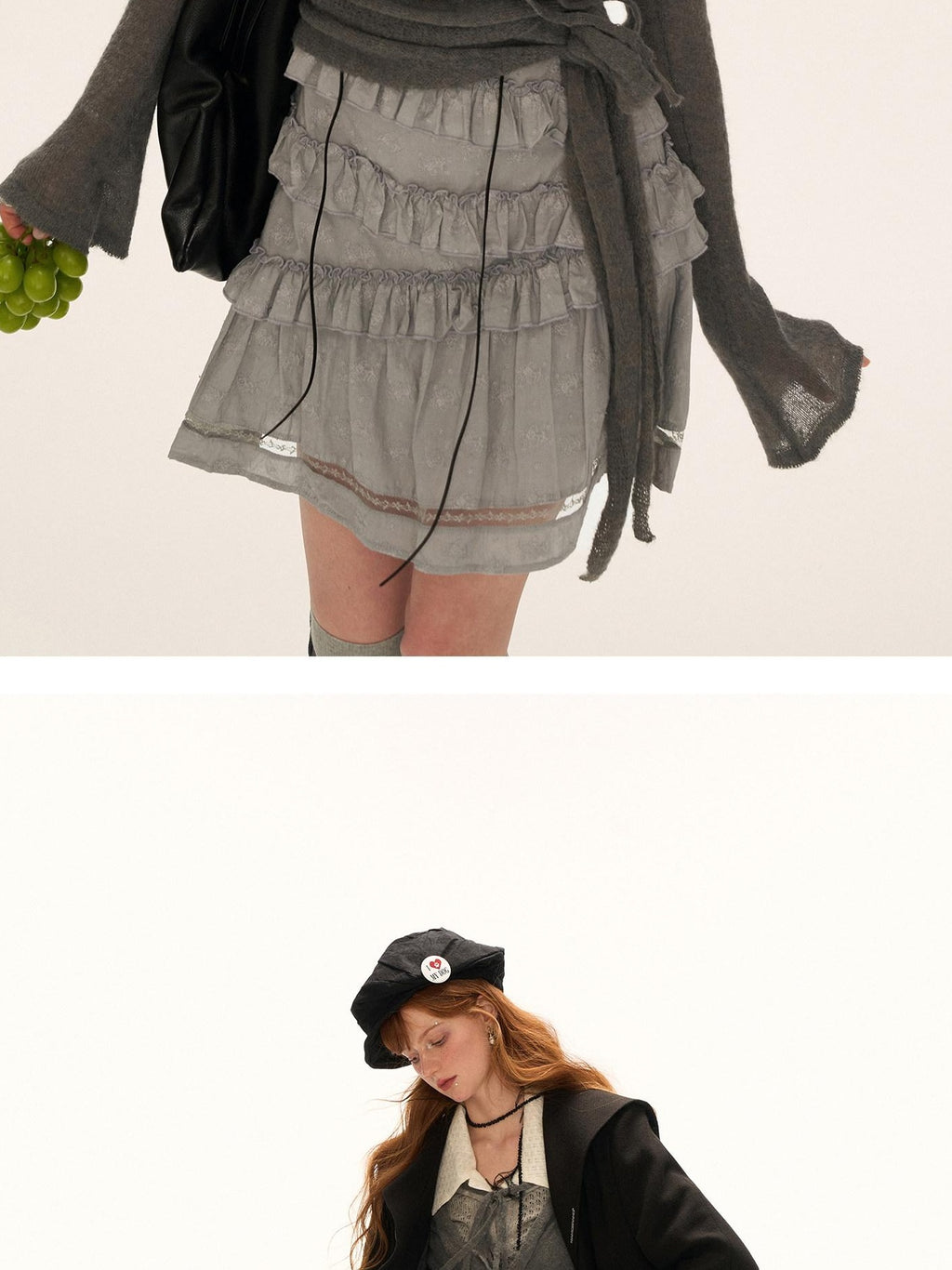 MAMC Sexy Slim Tie Detail Street Style Women Cardigan Knit Top Pink Gray Knitwear