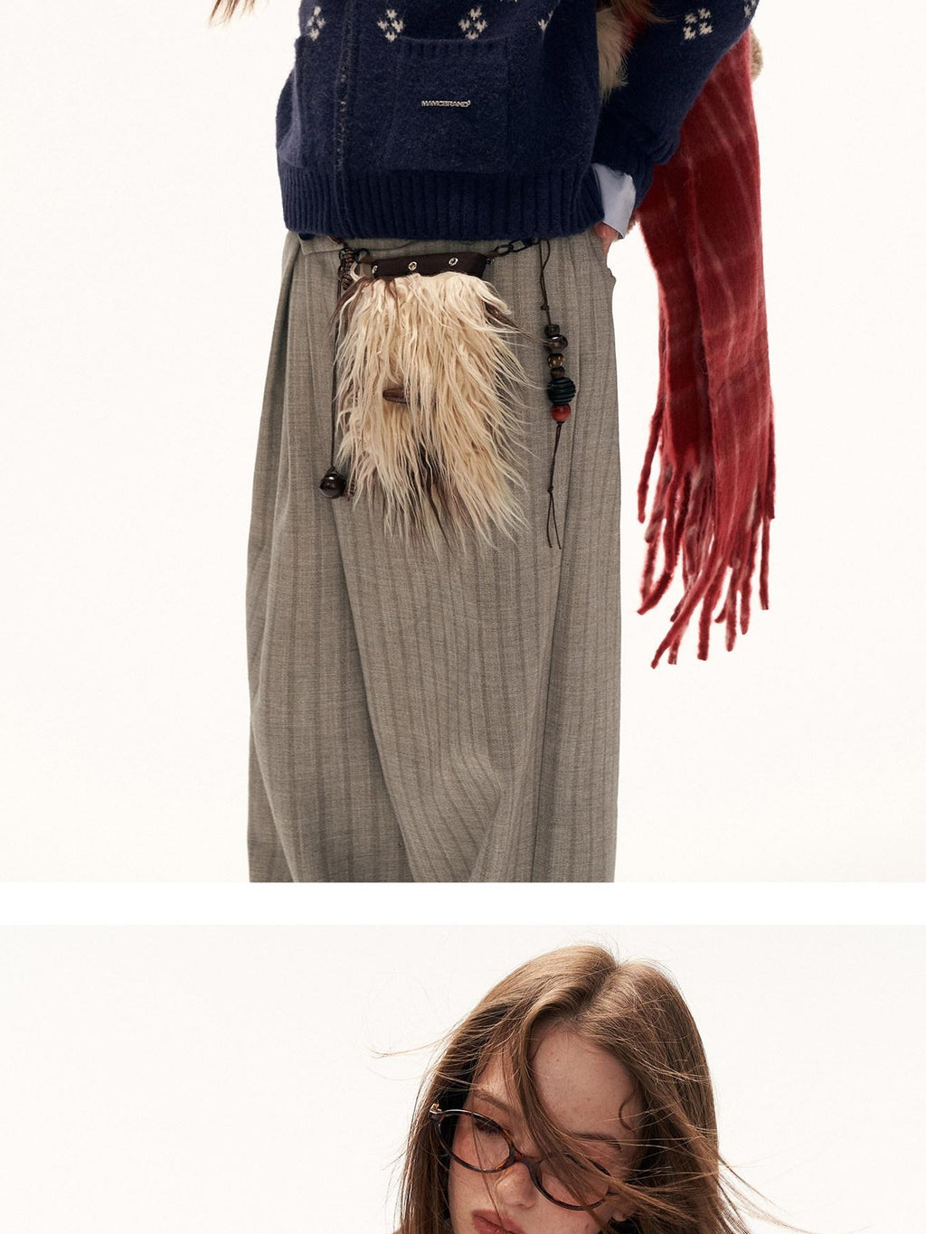 MAMC Soft Acrylic Blend Cute Animal Relaxed Fit Women Office Zip Collar Cardigans
