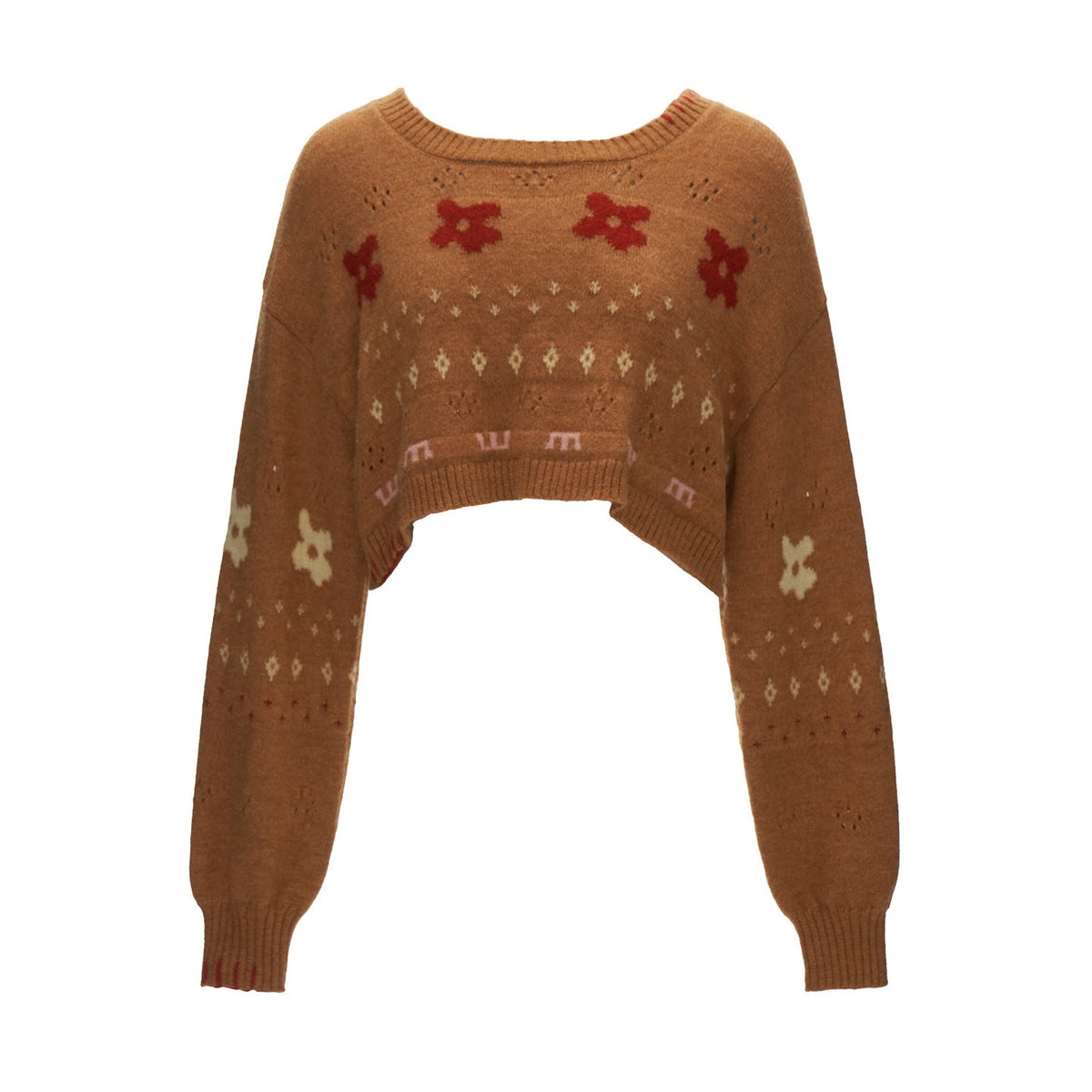 MAMC_Soft_Acrylic_Princess_Loose_Fit_Cropped_Round_Neck_Floral_Pullover_Knitwear_MISSTT