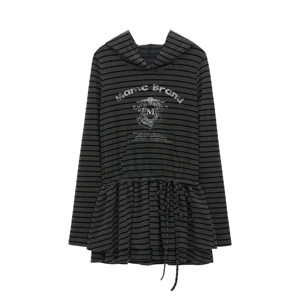 MAMC_Soft_Cotton_Casual_Hooded_Tie_Waist_Long_Sleeve_Youth_Black_Red_Mini_Dresses_MISSTT