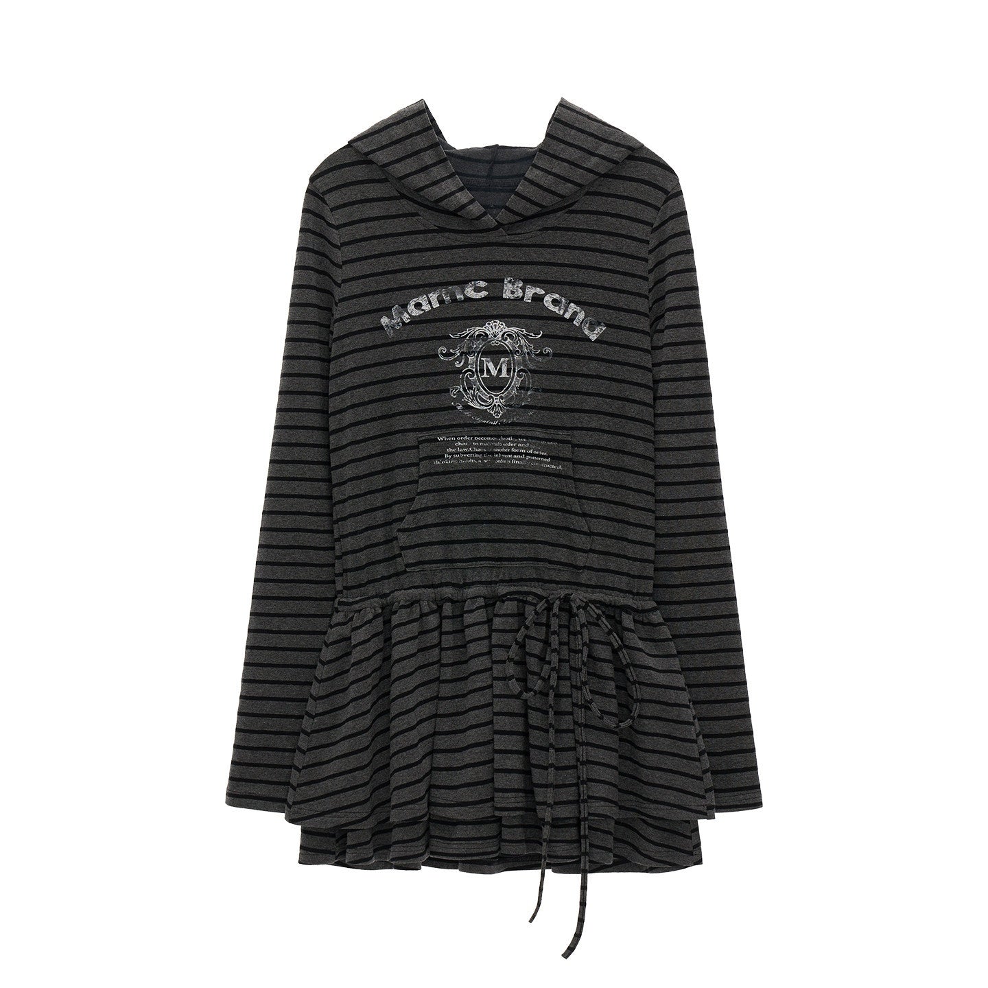MAMC_Soft_Cotton_Casual_Hooded_Tie_Waist_Long_Sleeve_Youth_Black_Red_Mini_Dresses_MISSTT
