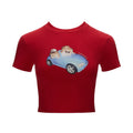 MAMC_Soft_Stretch_Cotton_Slim_Sexy_Animal_Print_Short_Sleeve_Red_Basic_Crop_Tops_MISSTT