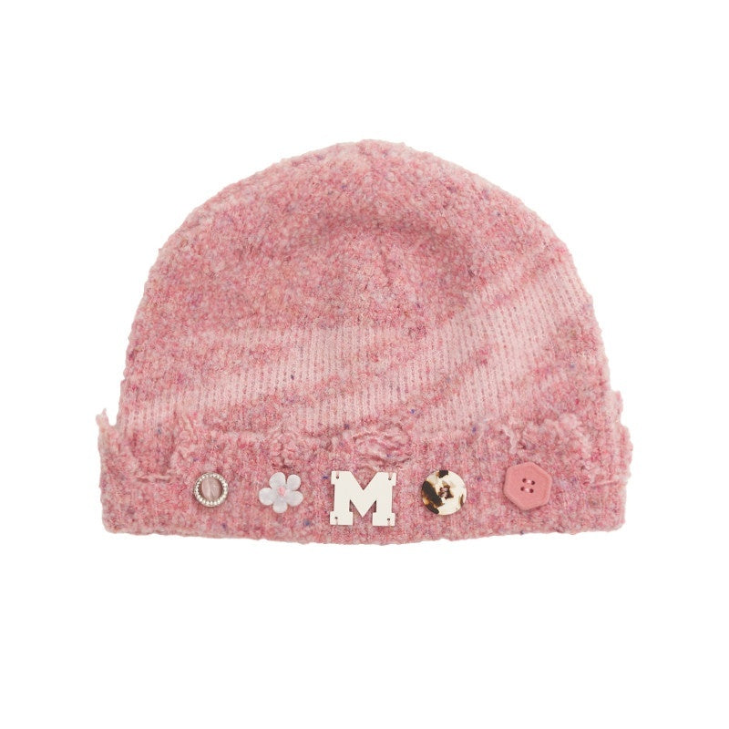 MAMC_Soft_Warm_Adjustable_Knit_Beanie_Round_Top_No_Brim_Women_Acrylic_Pink_Hats_MISSTT