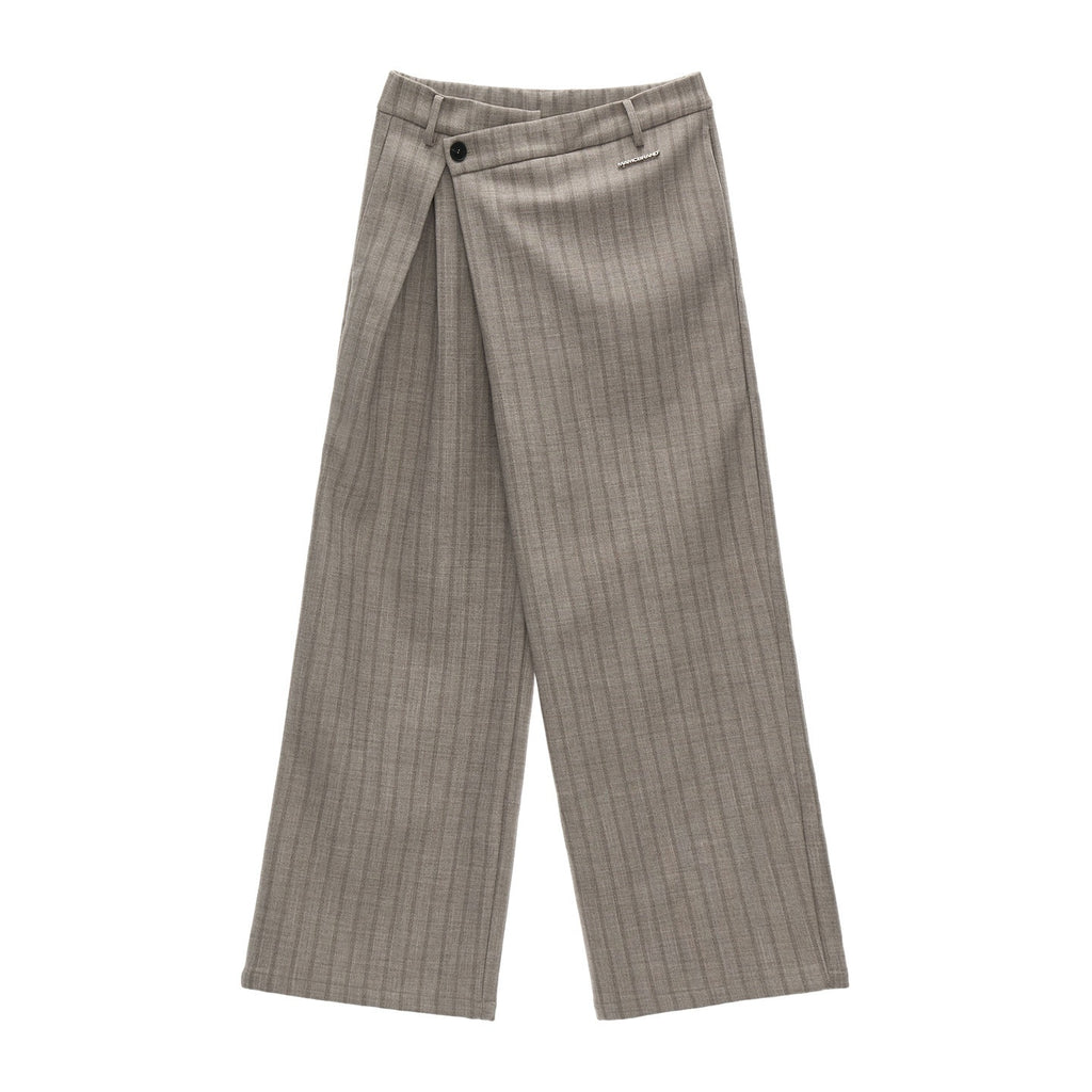 MAMC_Soft_Wide_Leg_Pleated_Striped_Casual_Women_Light_Gray_Straight_Pants_MISSTT