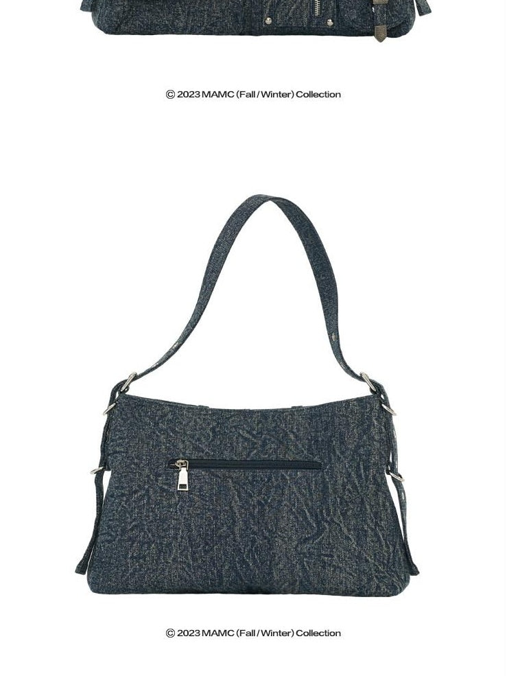 MAMC Spacious Eco Friendly Blue Minimalist Shoulder Everyday Tote Bags