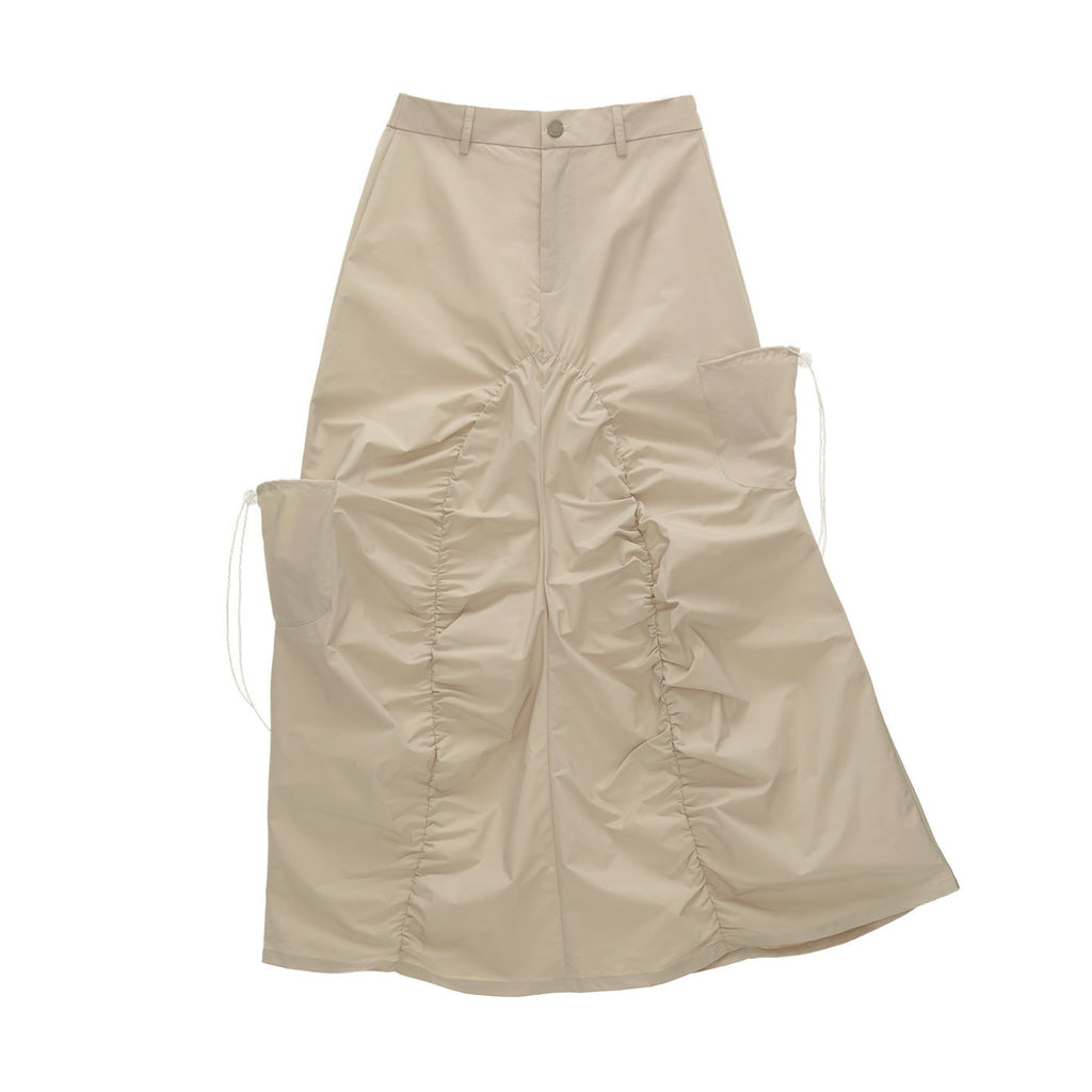 MAMC_Utility_Pleated_Mid_Rise_Tie_Waist_Loose_Fit_Women_Casual_Polyester_Maxi_Skirts_MISSTT