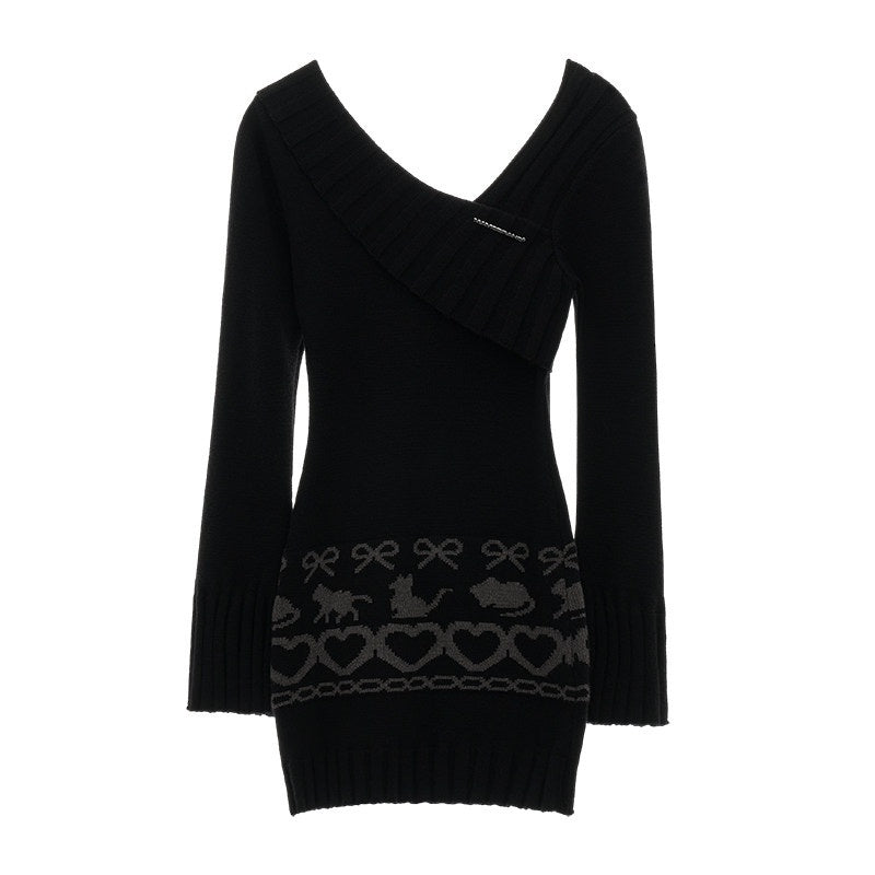 MAMC_Viscose_Animal_Print_Two_Piece_Slim_Mini_Skirt_Beige_Black_Top_&_Skirt_Sets_MISSTT