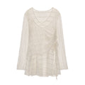 MAMC_White_V-neck_Long_Sleeve_Loose_American_Casual_Womens_Daily_Mini_Dresses_MISSTT