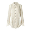 NO_ROMANCE_Baroque_Chain_Patchwork_Loose_Long_Sleeve_Turndown_Collar_Women'S_Satin_Blouses_MISSTT