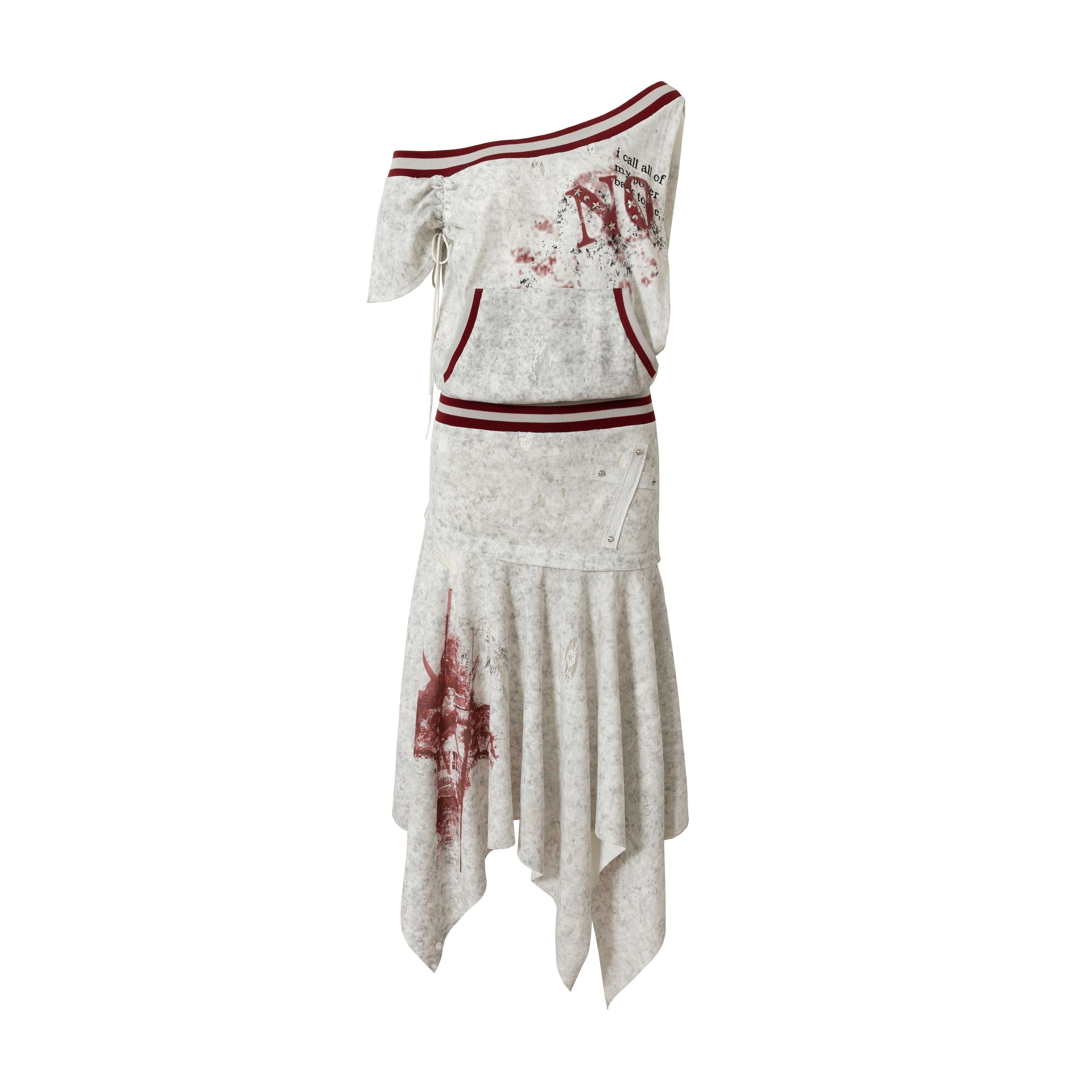 NO_ROMANCE_Detachable_Irregular_Hem_Punk_Sleeveless_Women'S_Cotton_Blend_Mini_Dresses_MISSTT