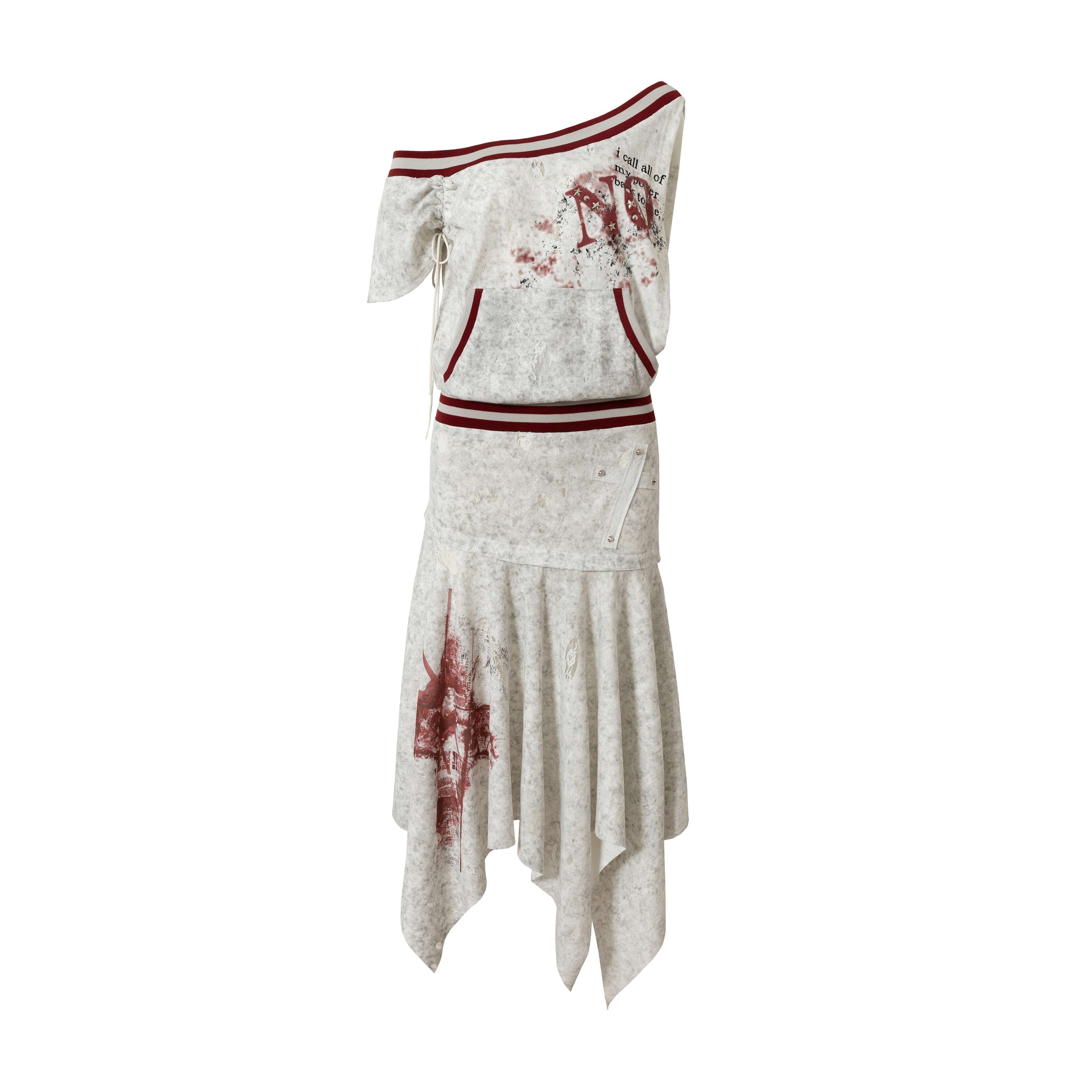 NO_ROMANCE_Detachable_Irregular_Hem_Punk_Sleeveless_Women'S_Cotton_Blend_Mini_Dresses_MISSTT