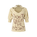 NO_ROMANCE_Maroon_Halter_Puff_Sleeve_Printed_Women'S_Stretch_Cotton_Short_Sleeve_T-Shirts_MISSTT