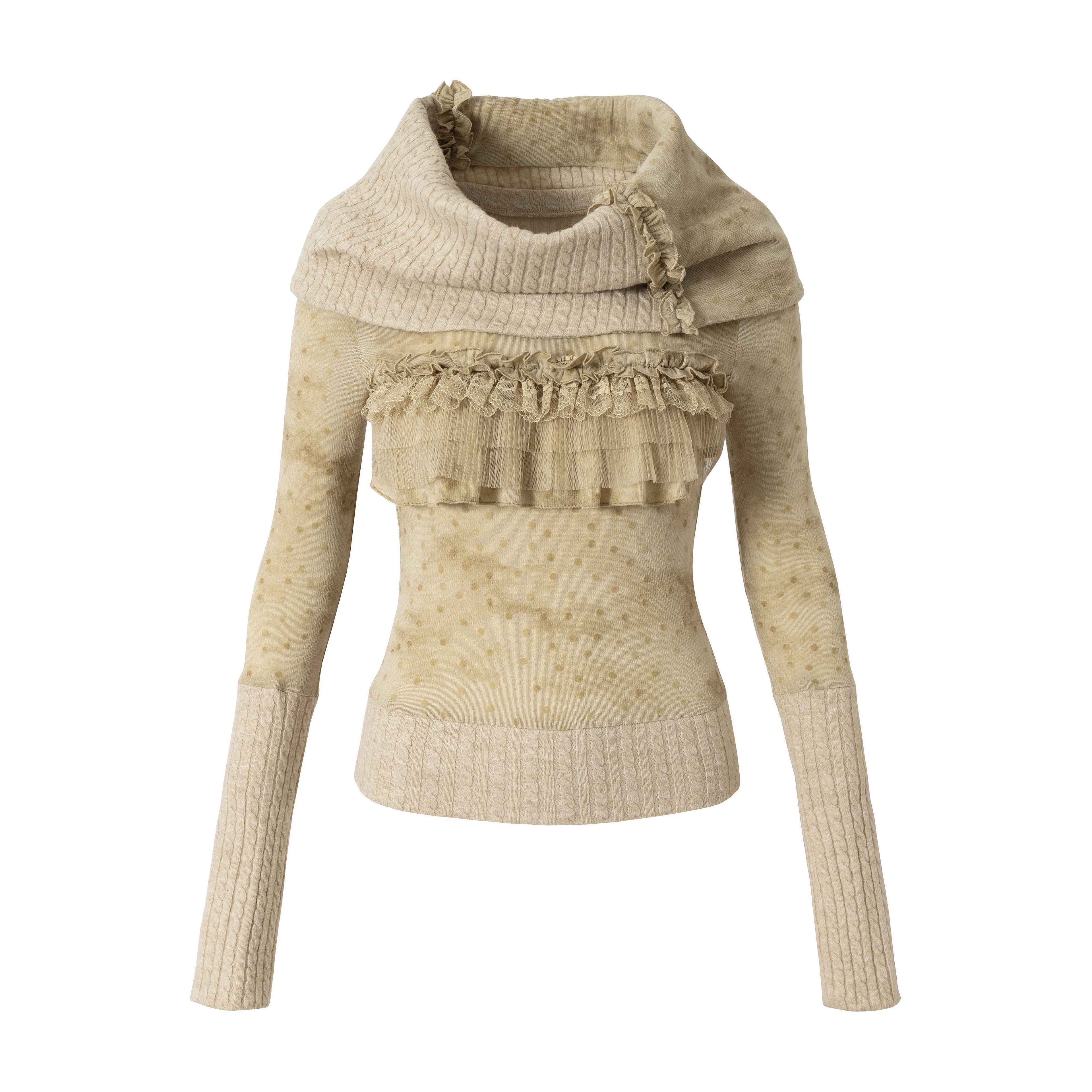 NO_ROMANCE_Vintage_Punk_Detachable_Collar_Patchwork_Round_Neck_Women'S_Wool_Sweaters_MISSTT