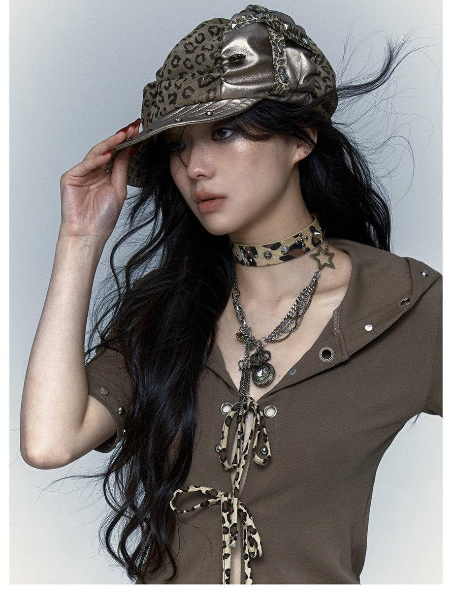 NO ROMANCE Vintage Punk Distressed Pocketwatch Spliced Women'S Manmade Crystal Pendants