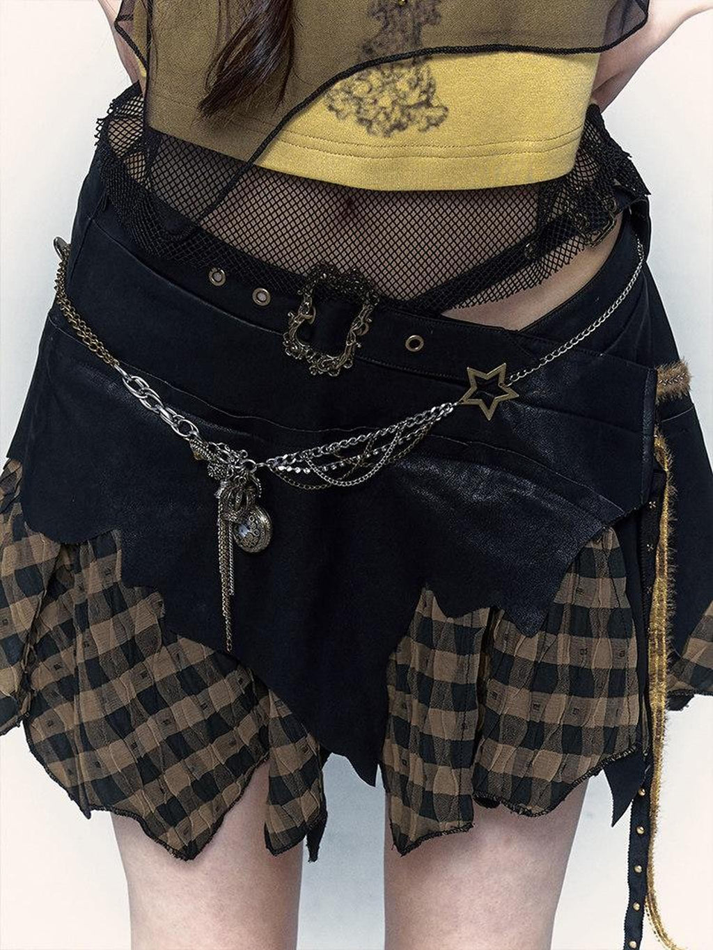 NO ROMANCE Vintage Punk Distressed Pocketwatch Spliced Women'S Manmade Crystal Pendants