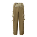 NO_ROMANCE_Vintage_Punk_Napoleonic_Patchwork_Workwear_Lantern_Women'S_Cotton_Straight_Pants_MISSTT