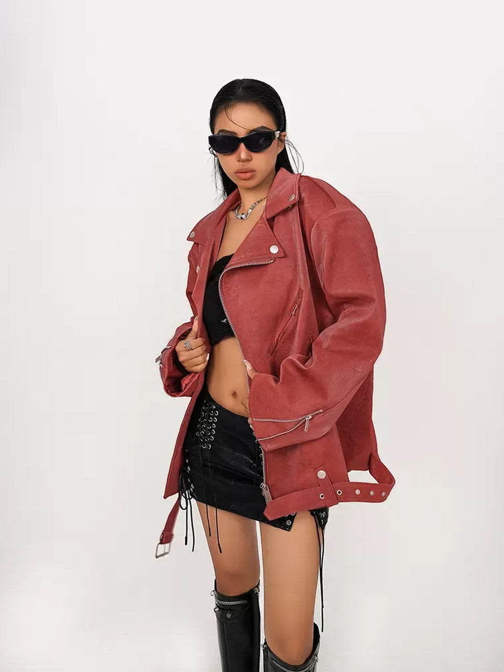 Nico Molly Backless Slim Fit Cropped Street Style Solid Color Women Tube Tops