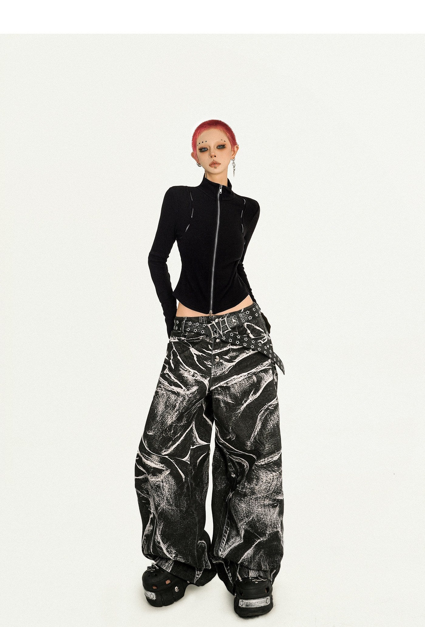 Nico_Molly_Breathable_Washed_Black_Dark_Aesthetic_Pleated_Natural_Waist_Denim_Wide_Leg_Jeans_MISSTT