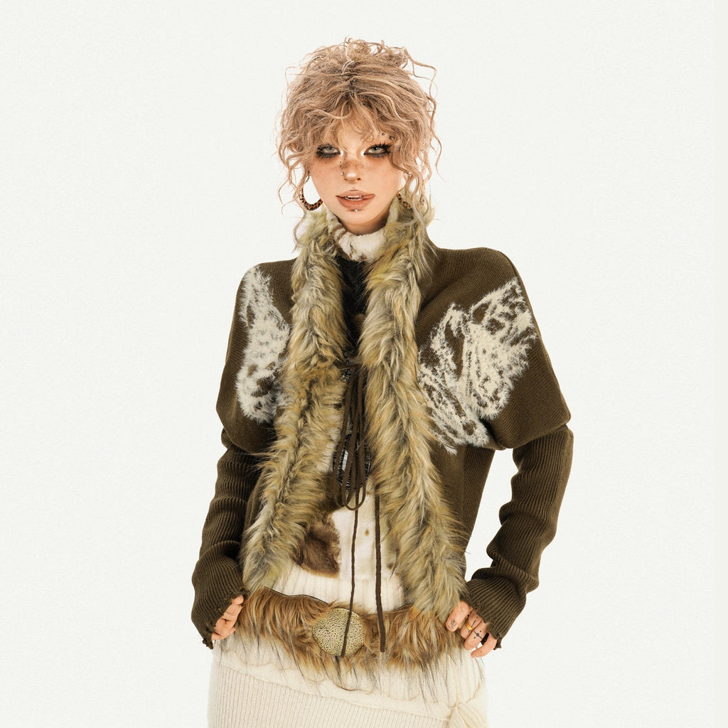 Nico_Molly_Cozy_Fur_Collar_Vintage_Loose_Fit_Batwing_Sleeve_Women_Everyday_Knit_Cardigans_MISSTT