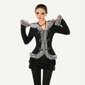 Nico_Molly_Cozy_Warm_Vintage_Slim_Fit_Hooded_Bell_Sleeve_Short_Black_Buttoned_Women_Jackets_MISSTT