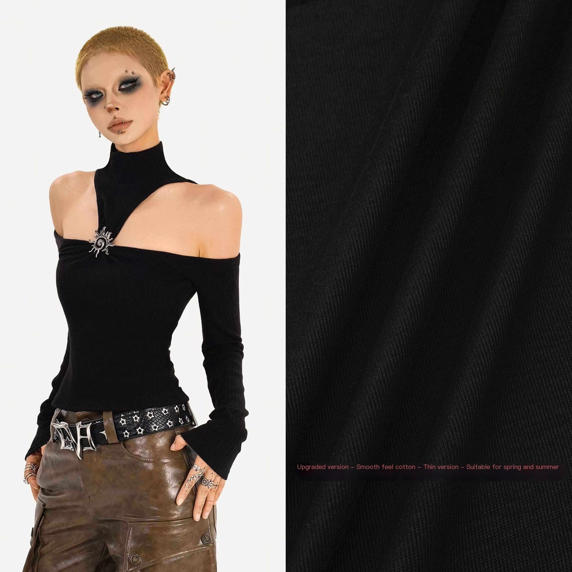 Nico_Molly_Cutout_Metal_High_Neck_Slim_Fit_Street_Style_Women_Cotton_Long_Sleeve_T-Shirts_MISSTT