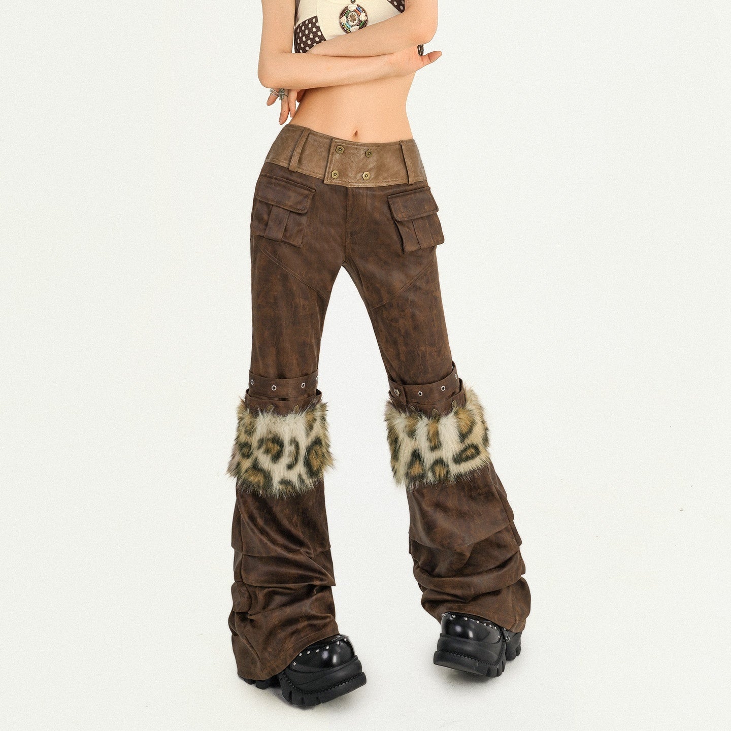 Nico_Molly_Deep_Brown_Zipper_Natural_Waist_Original_Straight_Fit_Women_Straight_Pants_MISSTT