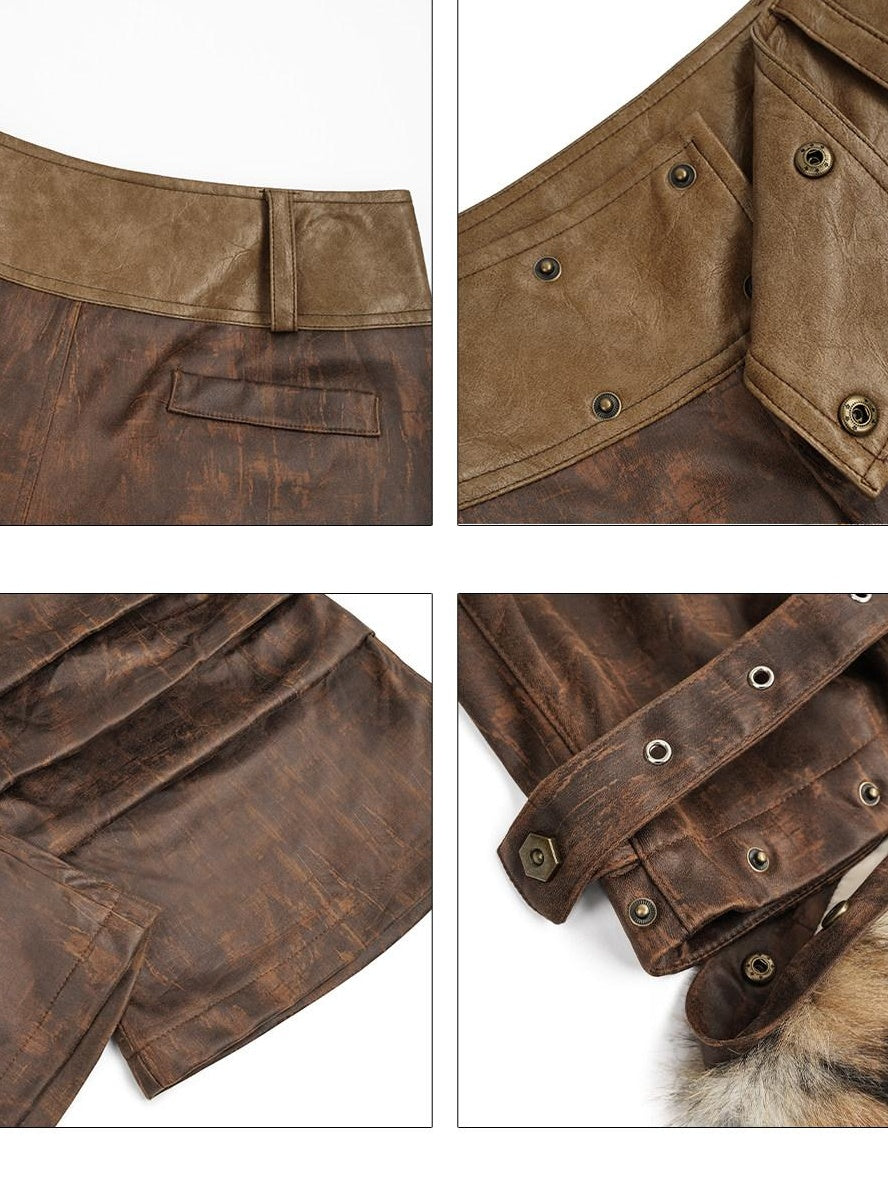 Nico Molly Deep Brown Zipper Natural Waist Original Straight Fit Women Straight Pants