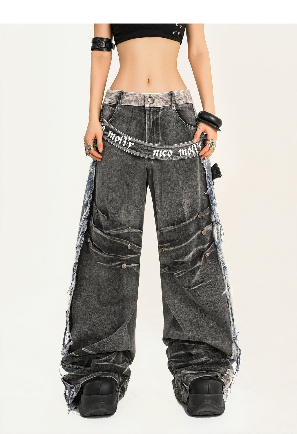 Nico_Molly_Distressed_Vintage_Loose_Button_Fly_Women_Black_Gray_Wide_Leg_Jeans_MISSTT