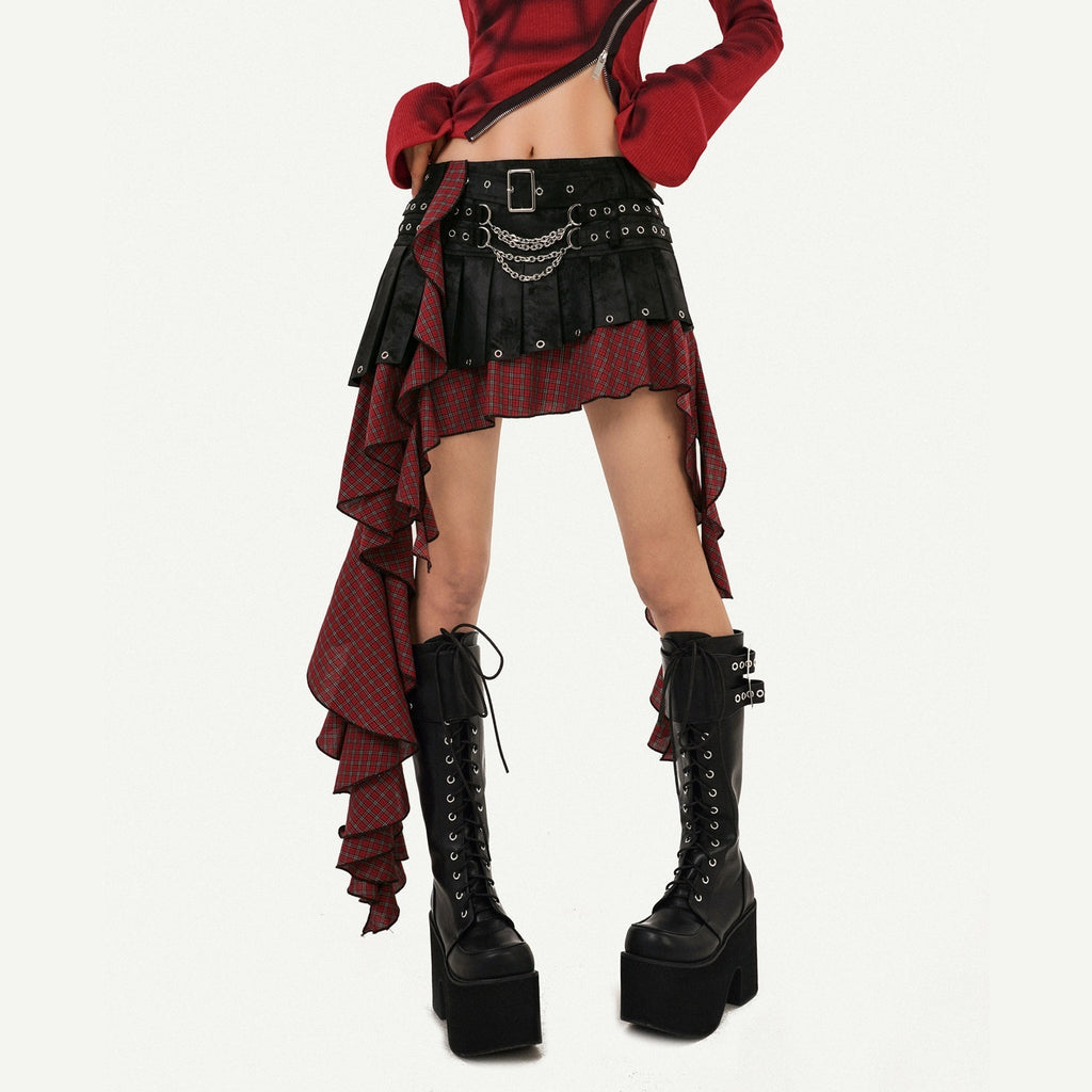 Nico_Molly_Edgy_Asymmetric_Fringe_Low_Waist_Patchwork_Lined_Side_Zipper_Women_Maxi_Skirts_MISSTT