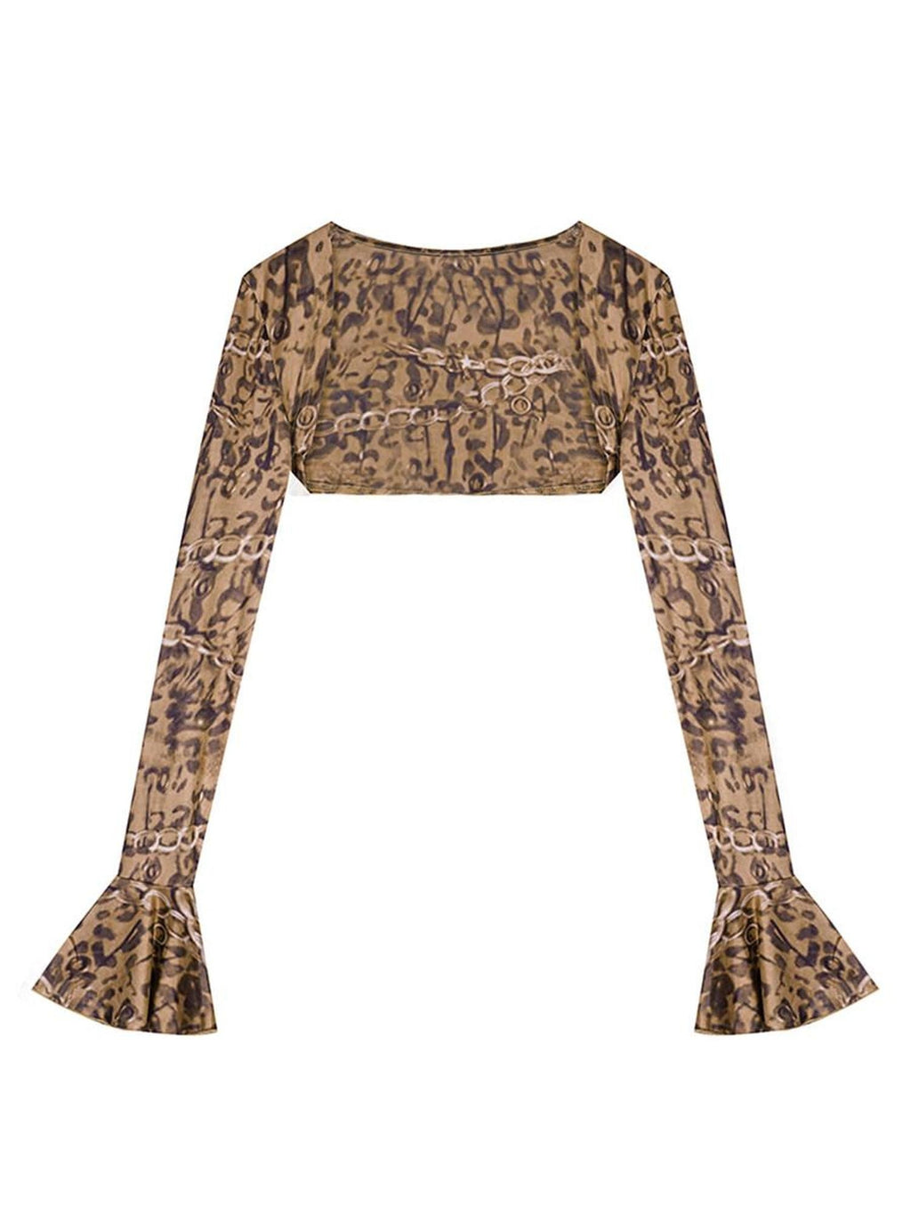 Nico Molly Figure Flattering Streetwear Slim Fit Leopard Print Womens Camisoles