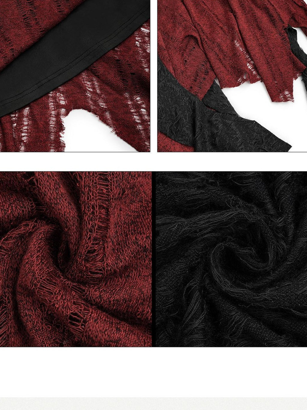 Nico Molly Flattering High Waist Asymmetric A Line Women Black Red Back Zip Maxi Skirts