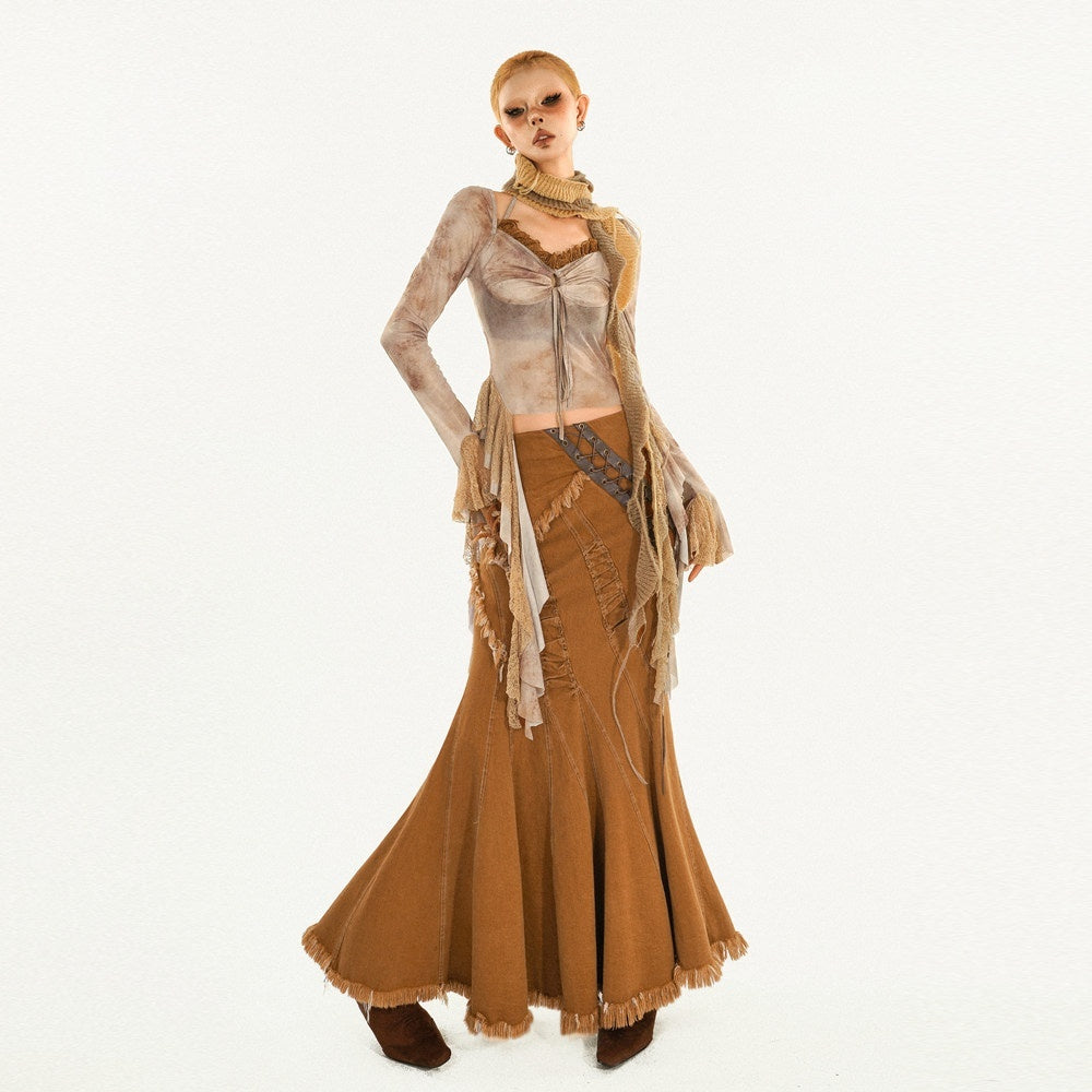 Nico_Molly_Ginger_Yellow_Slim_Fit_Streetwear_Pullover_Cropped_Long_Sleeve_Crop_Tops_MISSTT