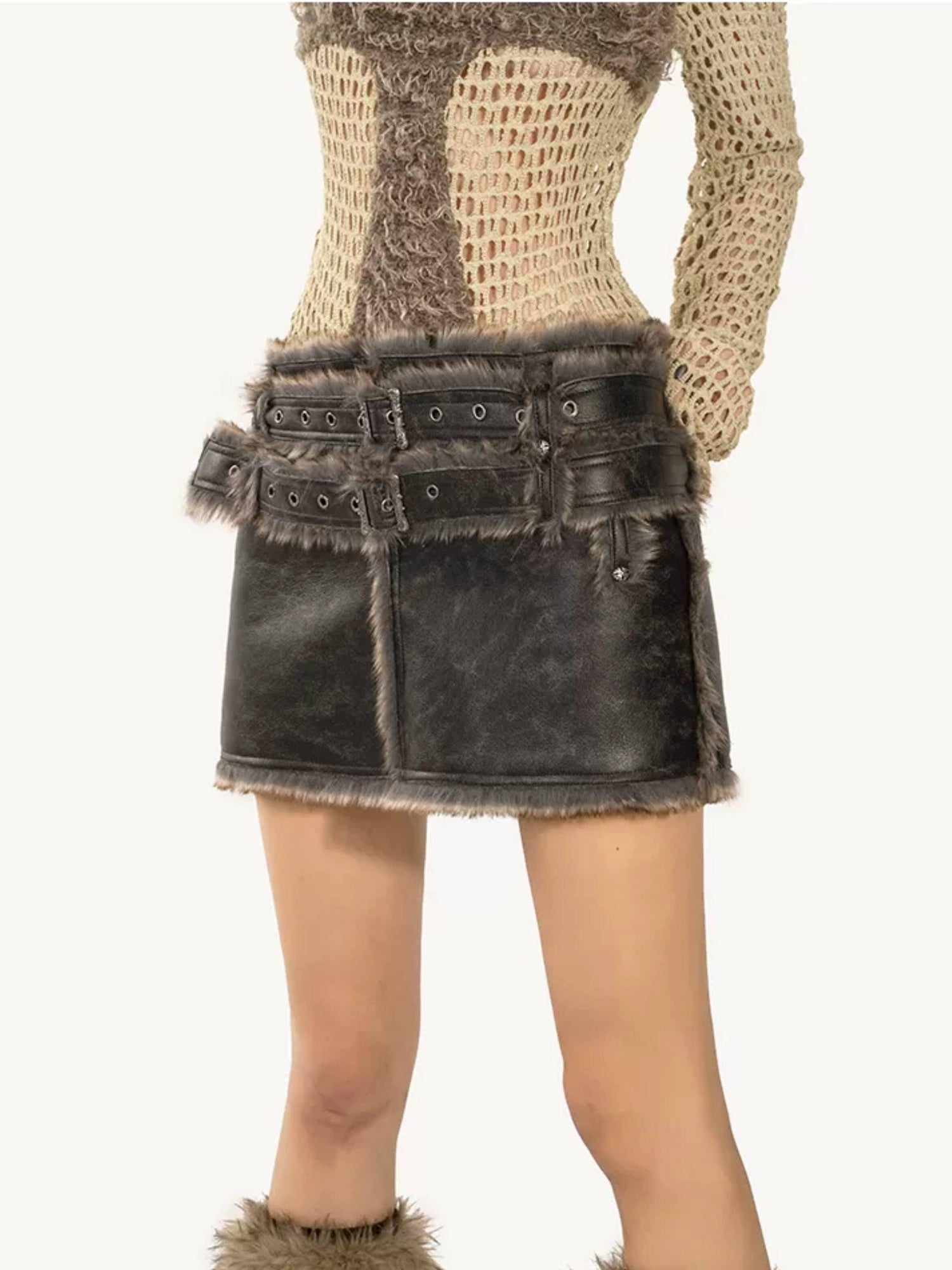 Nico Molly High Waist 3D Black Street Slim Bodycon H Silhouette Youth Mini Skirts