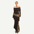 Nico_Molly_Knit_Slim_Fit_Long_Sleeve_Mid_High_Waist_Vintage_Brown_Party_Top_&_Skirt_Sets_MISSTT