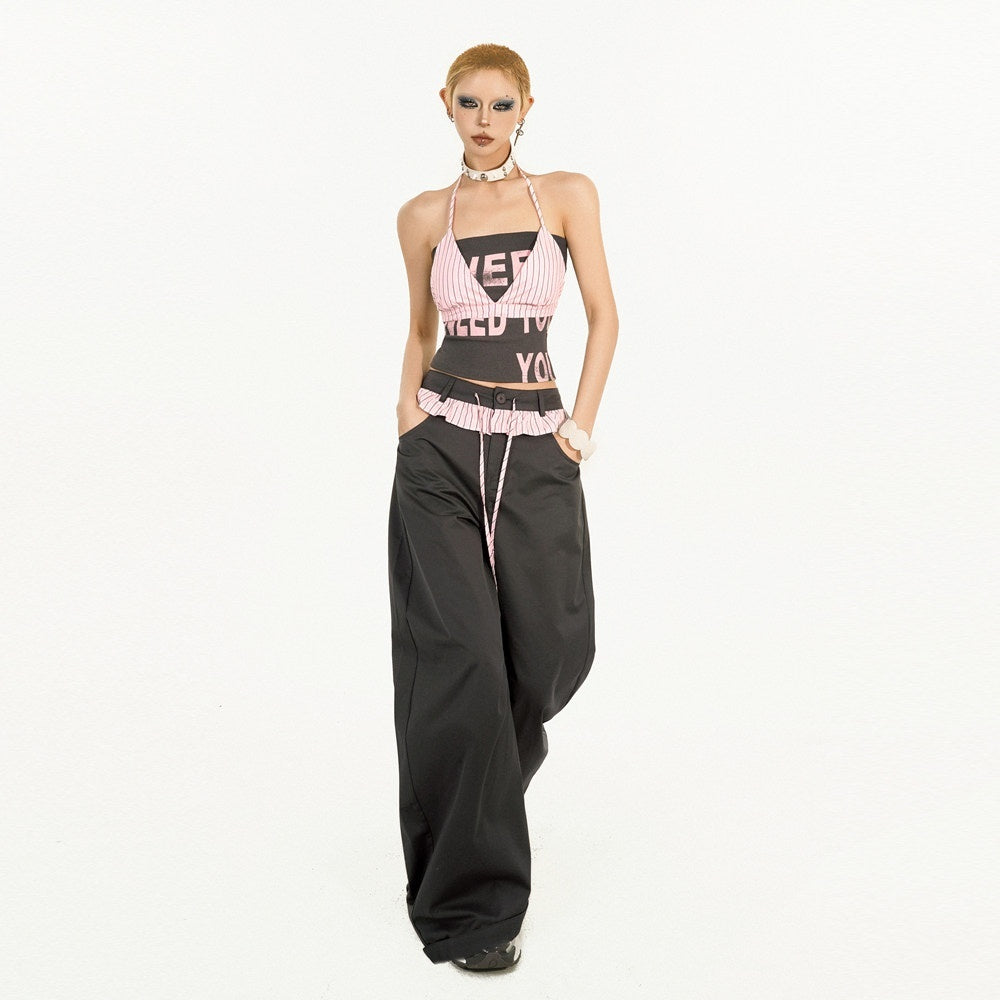 Nico_Molly_Letter_Print_Cotton_Blend_Streetwear_Halter_Slim_Fit_Women_Camisoles_MISSTT