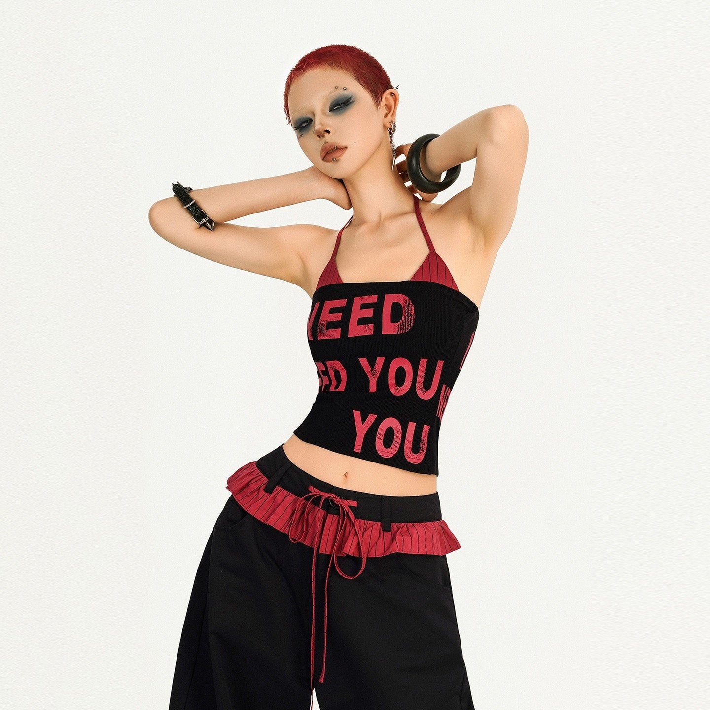 Nico_Molly_Letter_Print_Cotton_Blend_Streetwear_Halter_Slim_Fit_Women_Camisoles_MISSTT