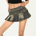 Nico_Molly_Lined_Low_Waist_Denim_Pleated_A_Line_Punk_Street_Lace_Up_Double_Belt_Mini_Skirts_MISSTT