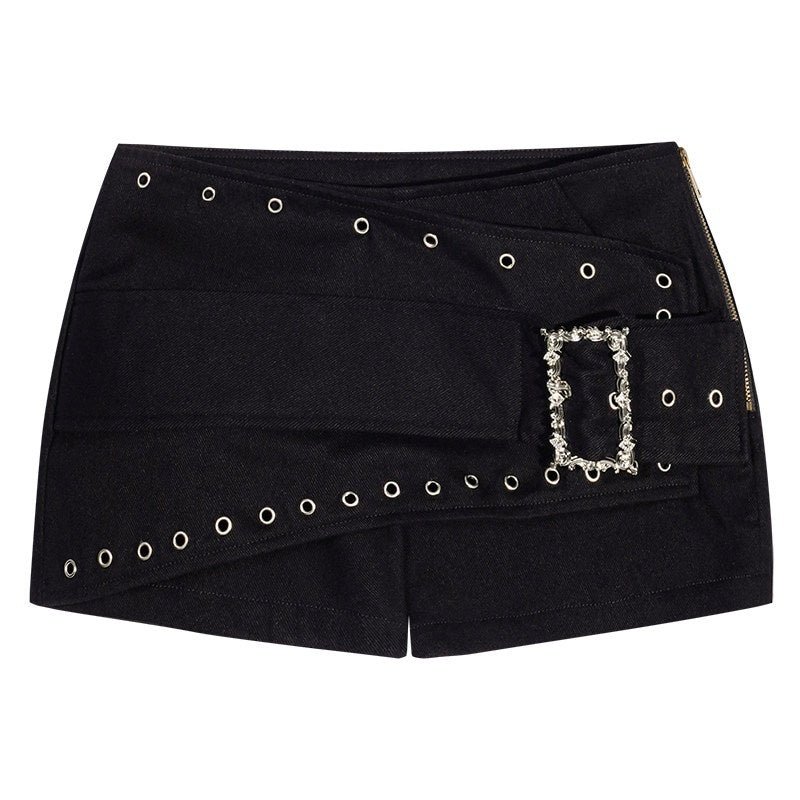 Nico_Molly_Low_Rise_Slim_Punk_Rivet_Pocket_Metal_Stretch_Cotton_Zip_Button_Mini_Shorts_MISSTT